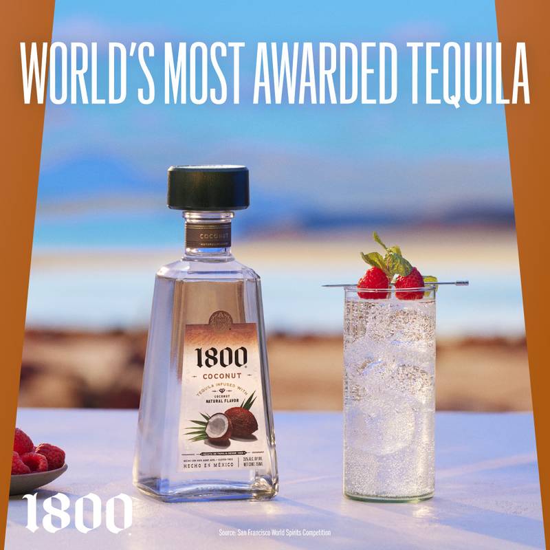 1800 Tequila Coconut 750ml (70 Proof)