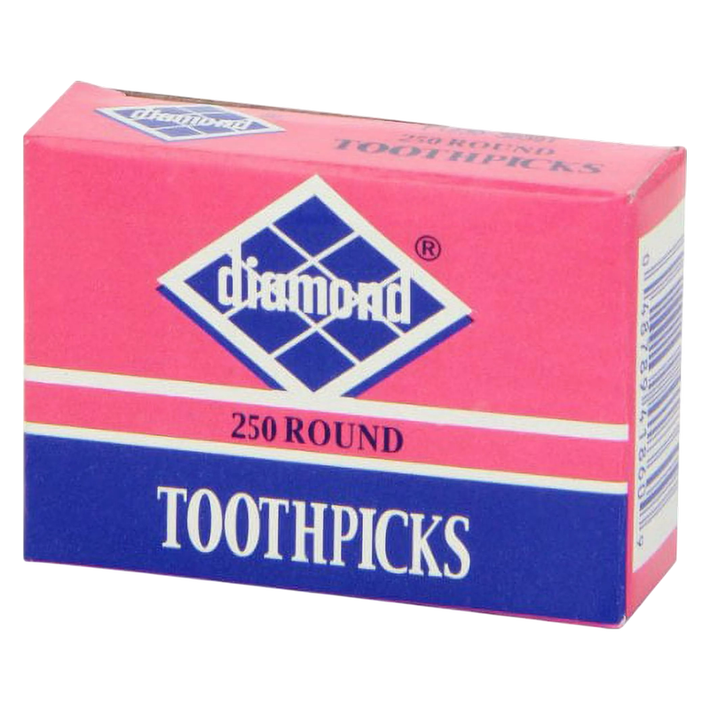 Diamond Round Toothpicks, 250 ct
