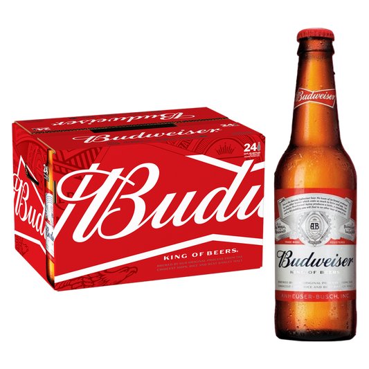 Budweiser 24pk 12oz Btl 5.0% ABV