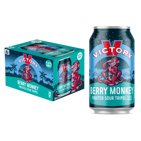 Victory Berry Monkey Fruited Sour Tripel 6pk 12oz Cans 9.5% ABV