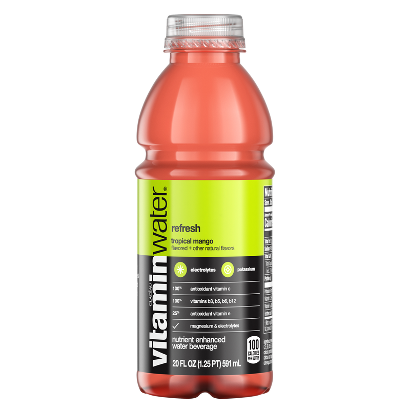 Vitamin Water Refresh Tropical Mango 20oz Btl