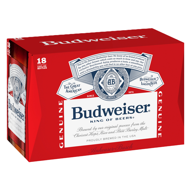 Budweiser 18pk 12oz Btl 5.0% ABV