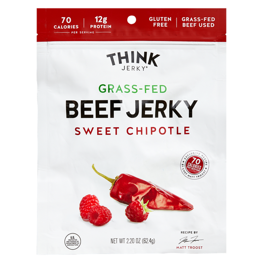 Think Jerky Sweet Chipotle Grassfed Beef Jerky 2.2oz