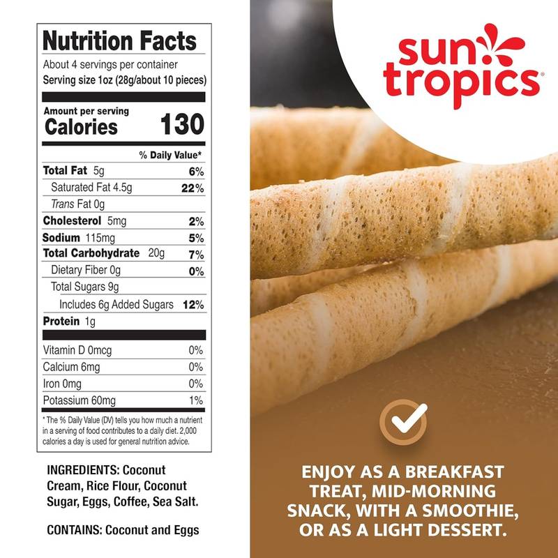Sun Tropics CocoRolls Espresso, 4oz