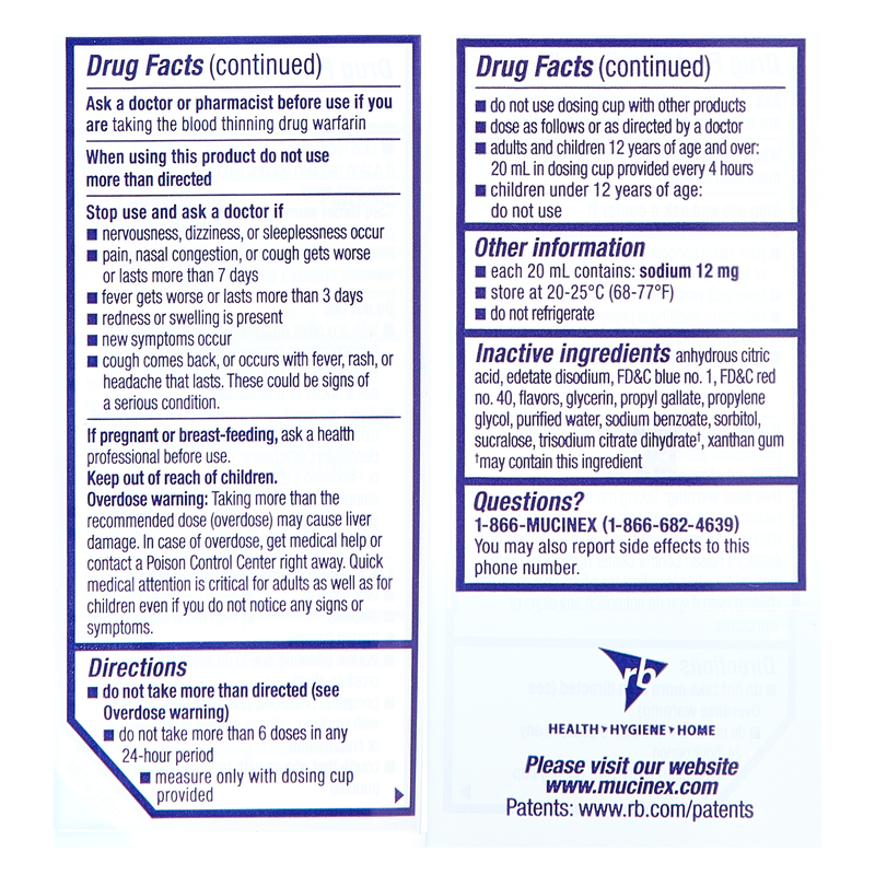 Mucinex Fast-Max Adult Cold & Flu Liquid 6oz