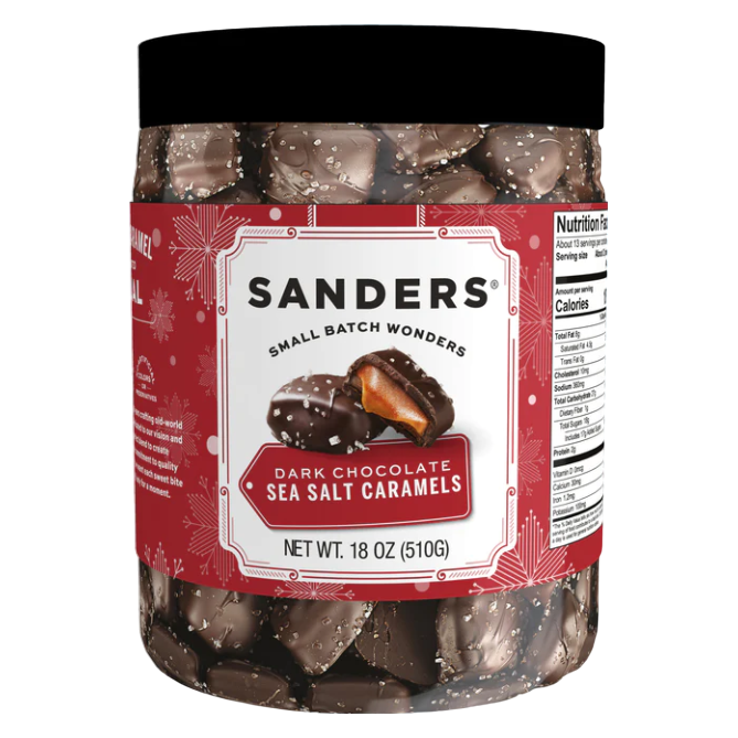 Sanders Dark Chocolate Sea Salt Caramels 18oz