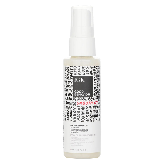 IGK Hair Good Behavior 4-in-1 Prep Spray, Travel 2 Oz.