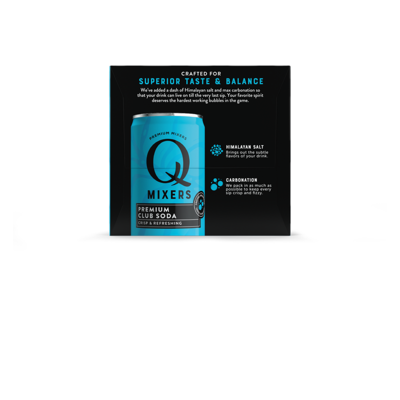 Q Mixers Club Soda 4pk 7.5oz Can
