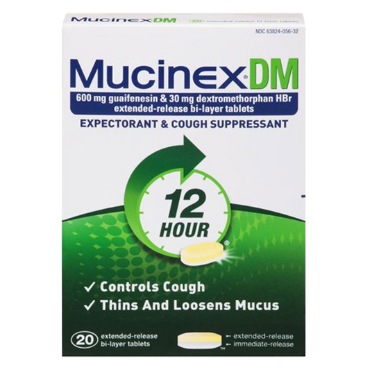Mucinex DM 12-Hour Extended Release Tablets 20ct