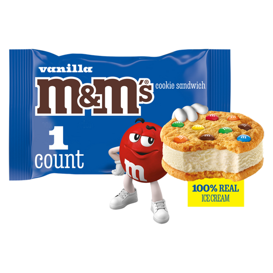 M&M'S Vanilla Ice Cream Cookie Sandwich 1ct