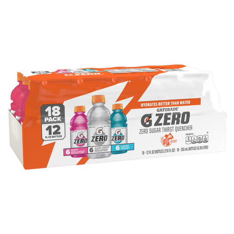 Gatorade Zero Sugar Variety Pack 18pk 12oz Btl