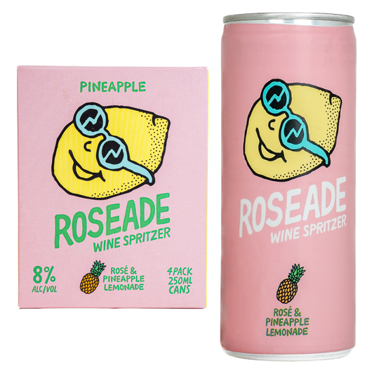 Roseade Pineapple Lemon Spritz 4pk 250ml Cans