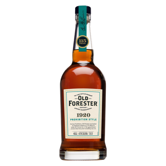 Old Forester Whiskey Row Series: 1920 Prohibition Style Kentucky Straight Bourbon Whisky, 750 mL Bottle, 115 Proof