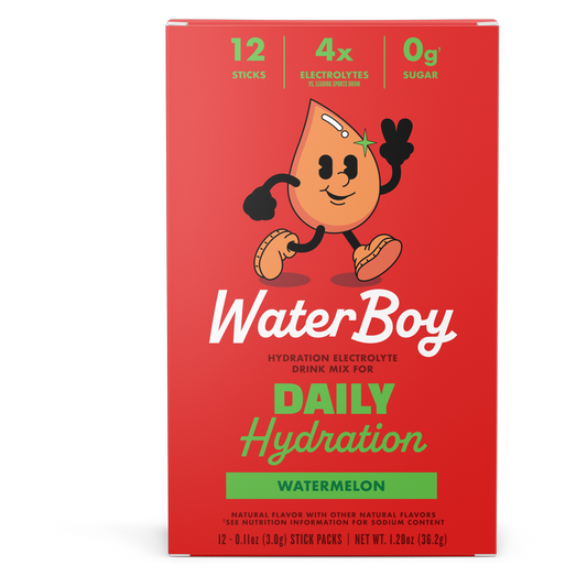 Waterboy Daily Hydration, Watermelon, 12ct