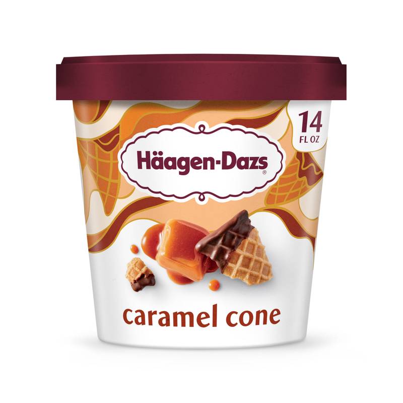Haagen-Dazs Caramel Cone Ice Cream, 14oz.