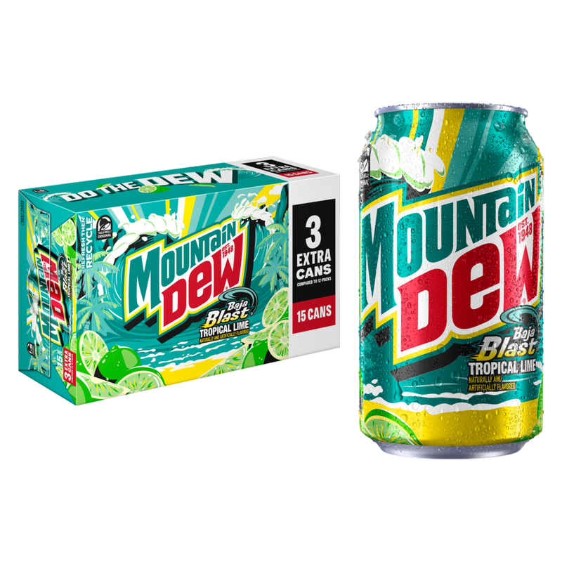 Mountain Dew Baja Blast 15pk 12oz Can