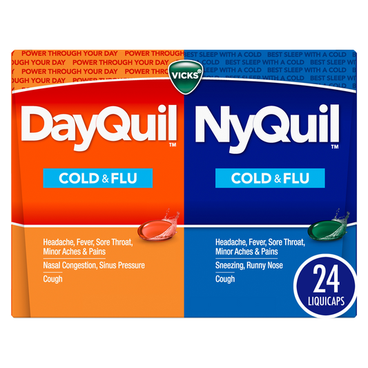 Vicks DayQuil NyQuil Combo Pack Cold & Flu LiquiCaps 24ct