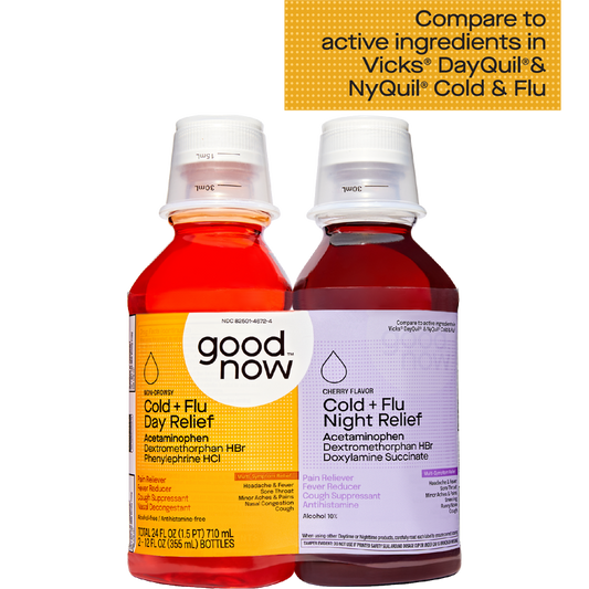 Goodnow Day & Night Cold + Flu Relief 2-12 fl oz