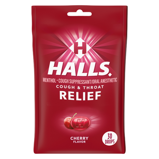 Halls Cherry Cough Drops 30ct