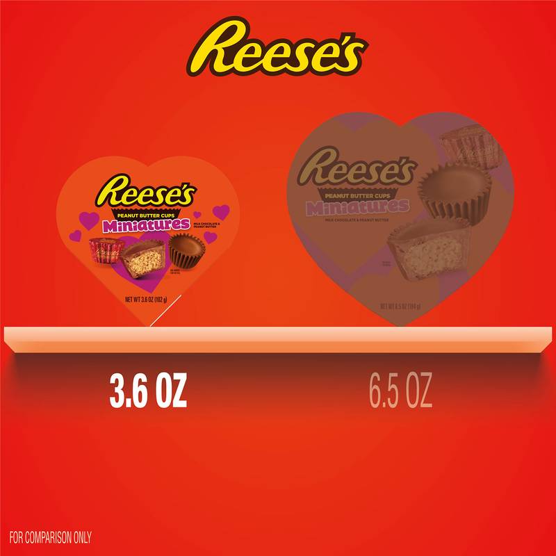 Reese's Miniatures Mini Heart Box, 3.6oz