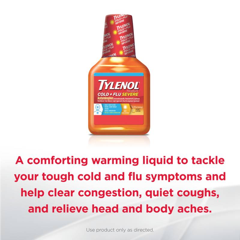 Tylenol Cold & Flu Severe Honey Warming Daytime 8oz