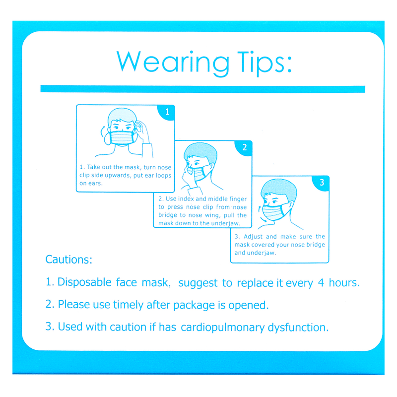 Disposable Face Masks 50ct