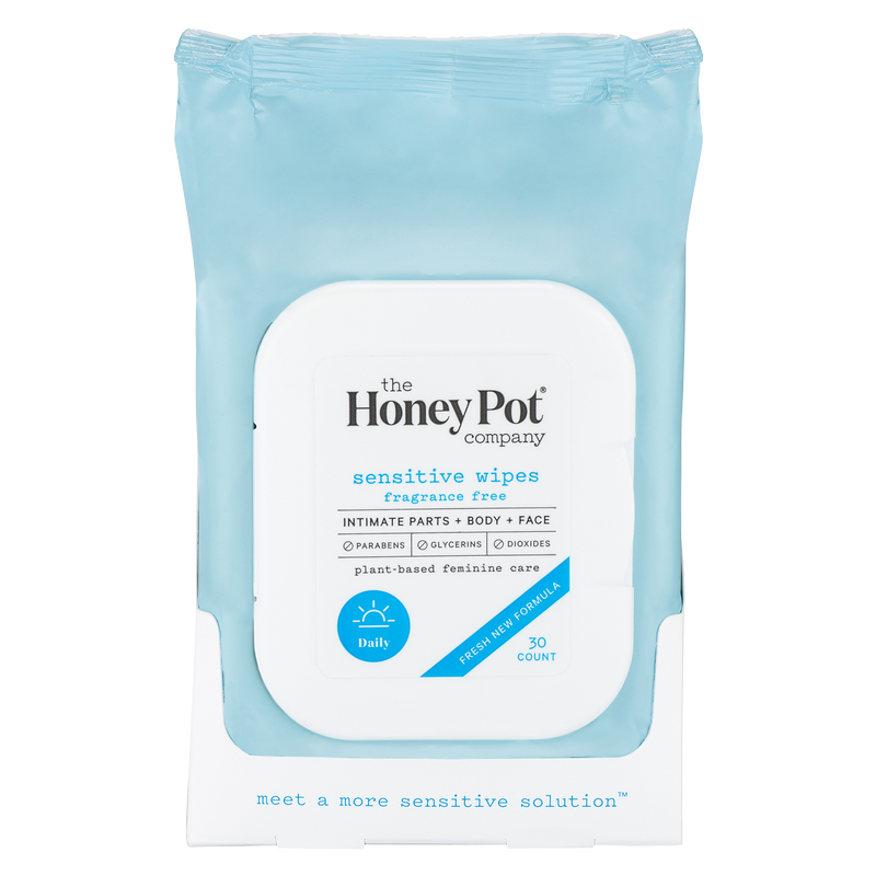 The Honey Pot Sensitive Intimate Wipes 30ct
