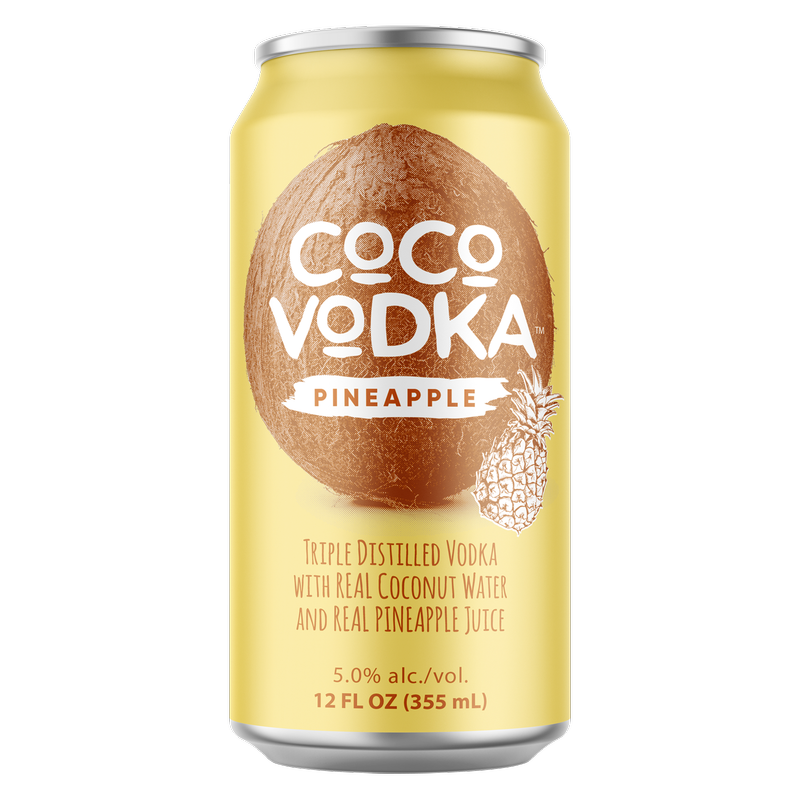 CoCo Vodka Pineapple 4pk 12oz Can 5% ABV
