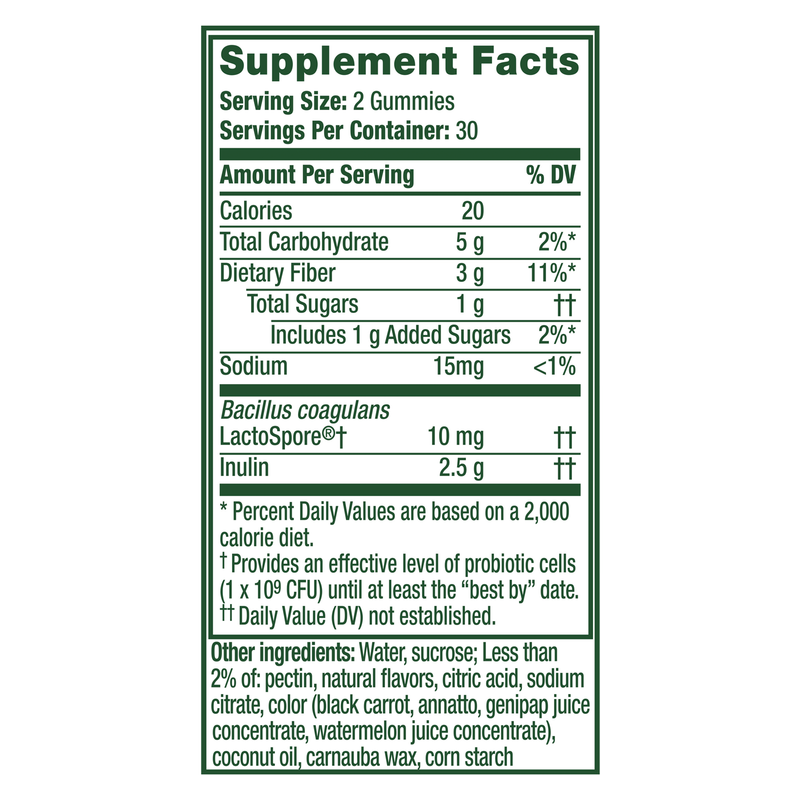 Align DualBiotic, Prebiotic + Probiotic 60 Gummies