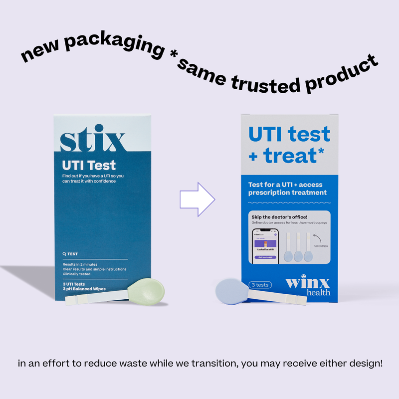Winx Health UTI Test & Treat, 3ct