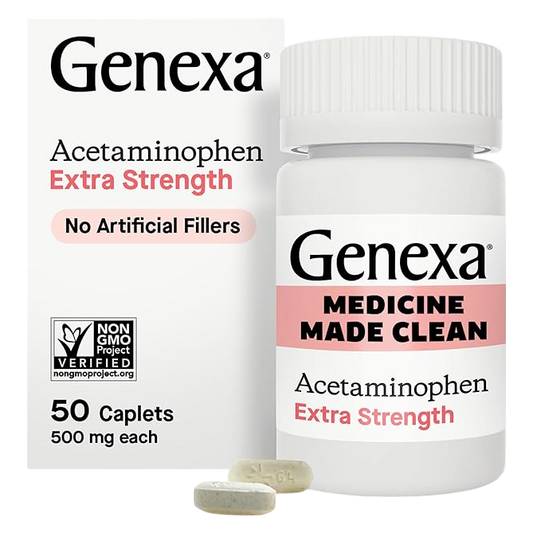 Genexa Acetaminophen Extra Strength, 50 Caps