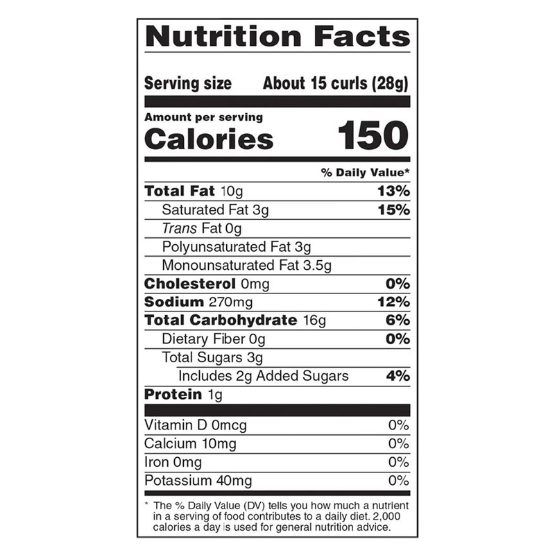 Herr's Honey Cheese Flavored Curls 3oz