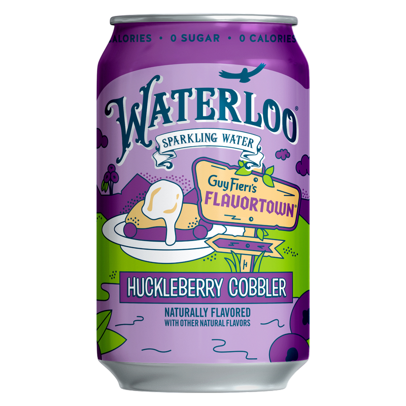 Waterloo Huckleberry Cobbler Sparkling Water 12pk 12oz Can