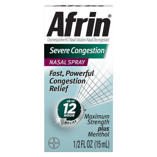 Afrin Severe Congestion Nasal Spray Congestion Relief 15ml