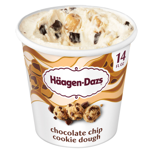 Haagen-Dazs Chocolate Chip Cookie Dough Ice Cream, 14oz.