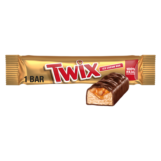 TWIX Vanilla and Caramel Milk Chocolate Ice Cream Bar, 1ct