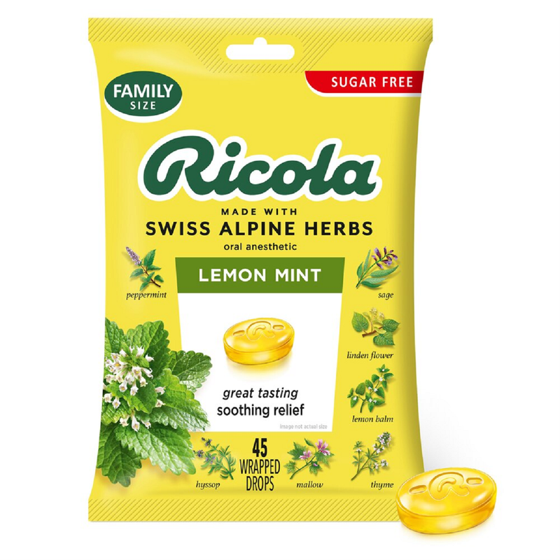 Ricola Lemon Mint Cough Drop