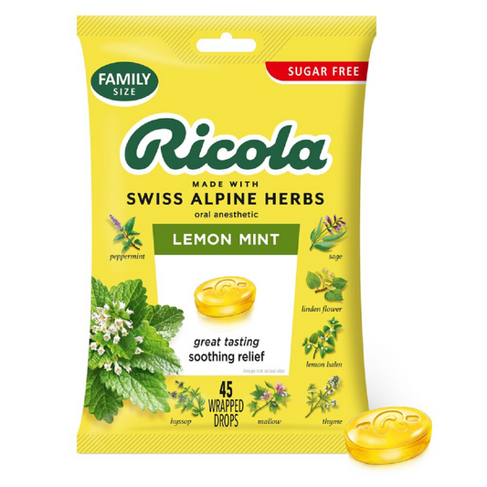 Ricola Lemon Mint Cough Drop