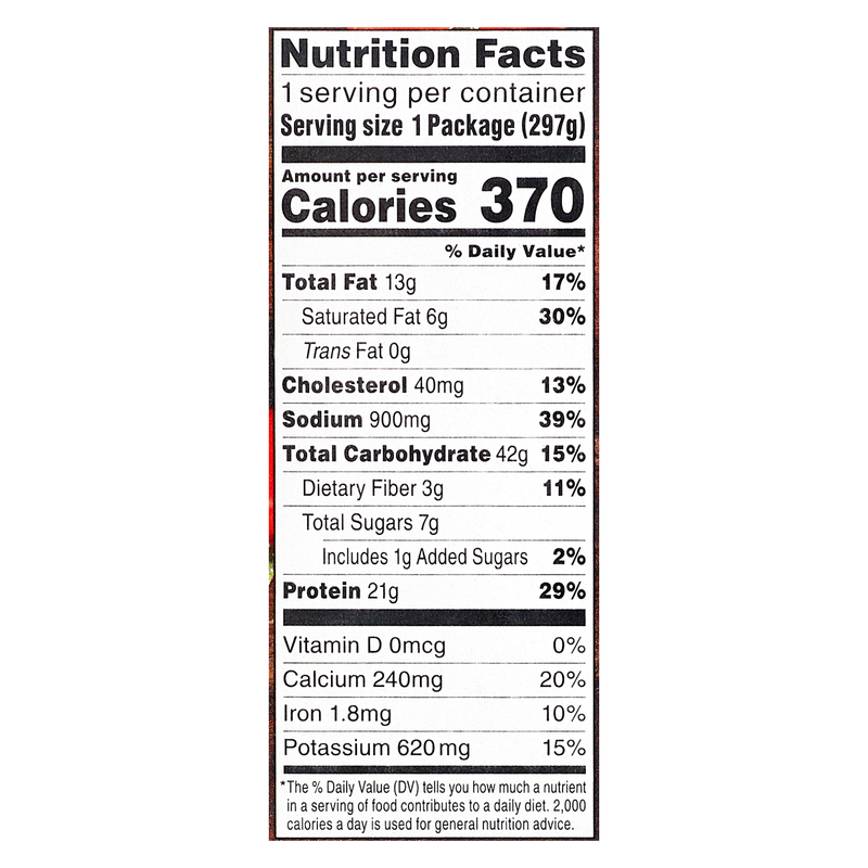 Stouffers Frozen Lasagna With Meat Sauce Meal 10.5oz