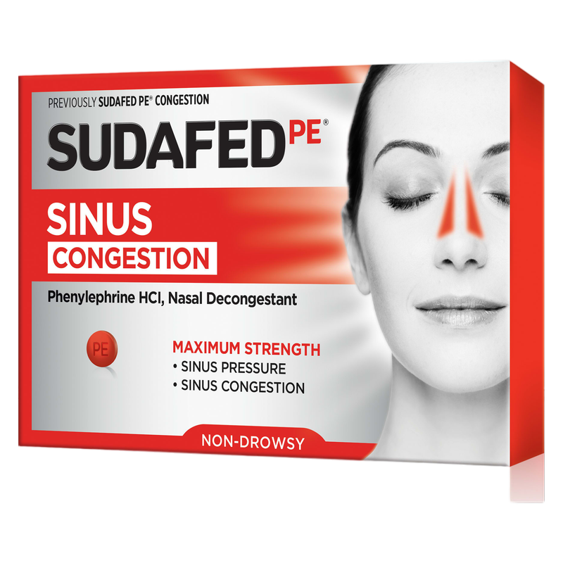 Sudafed PE Sinus Congestion, 36 Count