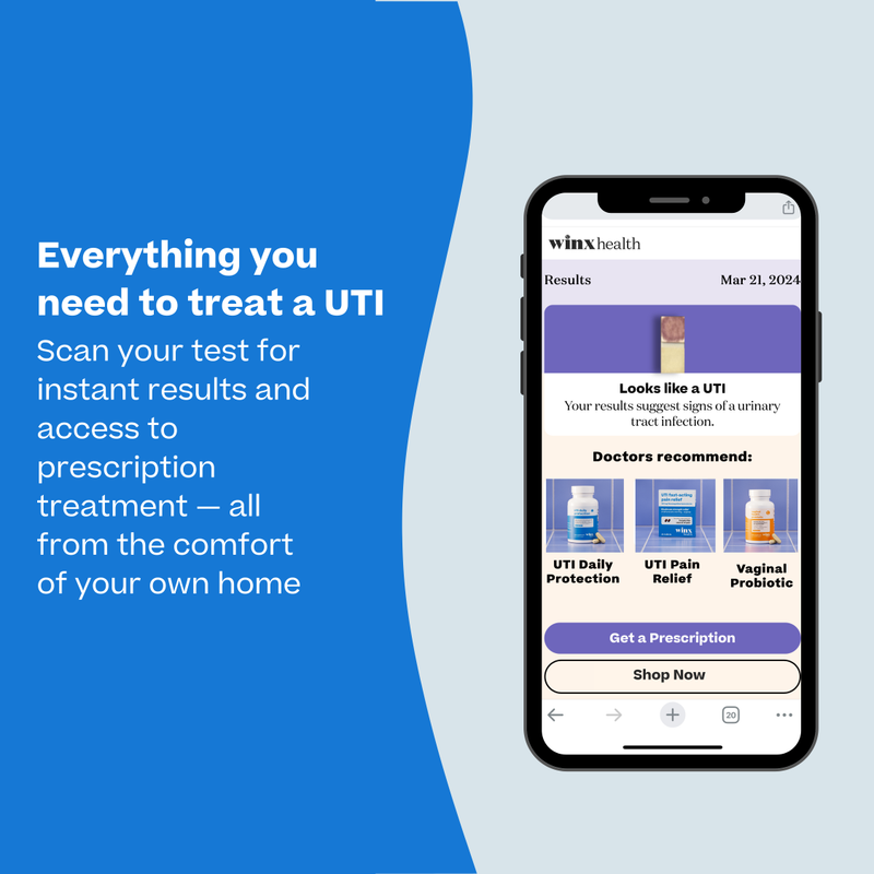 Winx Health UTI Test & Treat, 3ct