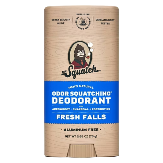 Dr. Squatch Men's Natural Deodorant Fresh Falls Scent 2.65 oz