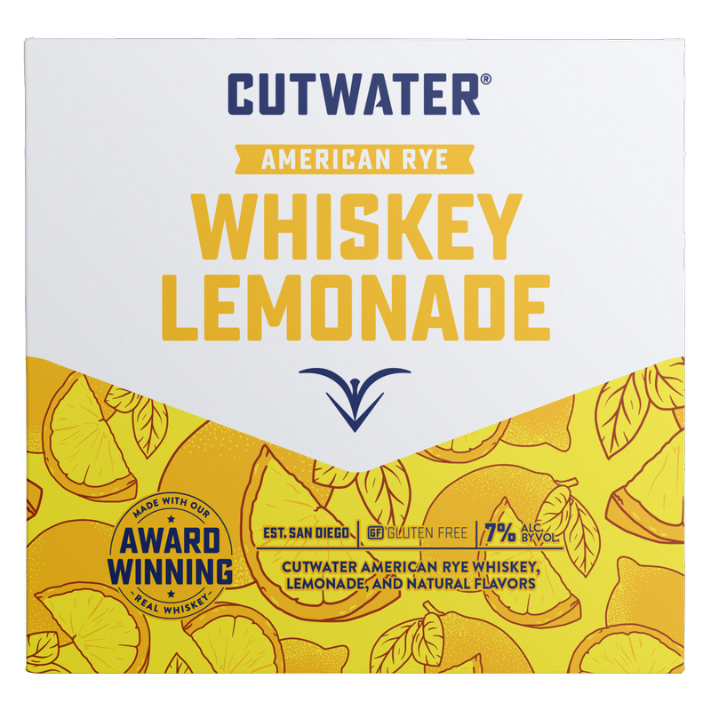Cutwater Whiskey Lemonade 4pk 12oz 7% ABV