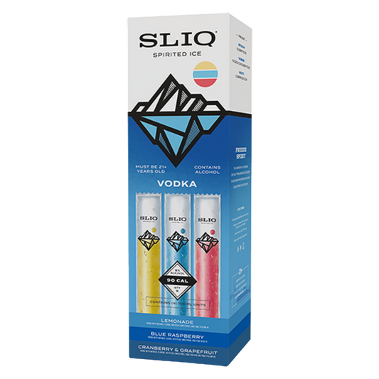 SLIQ Spirited Ice Assorted Vodka Pops 9pk 100ml