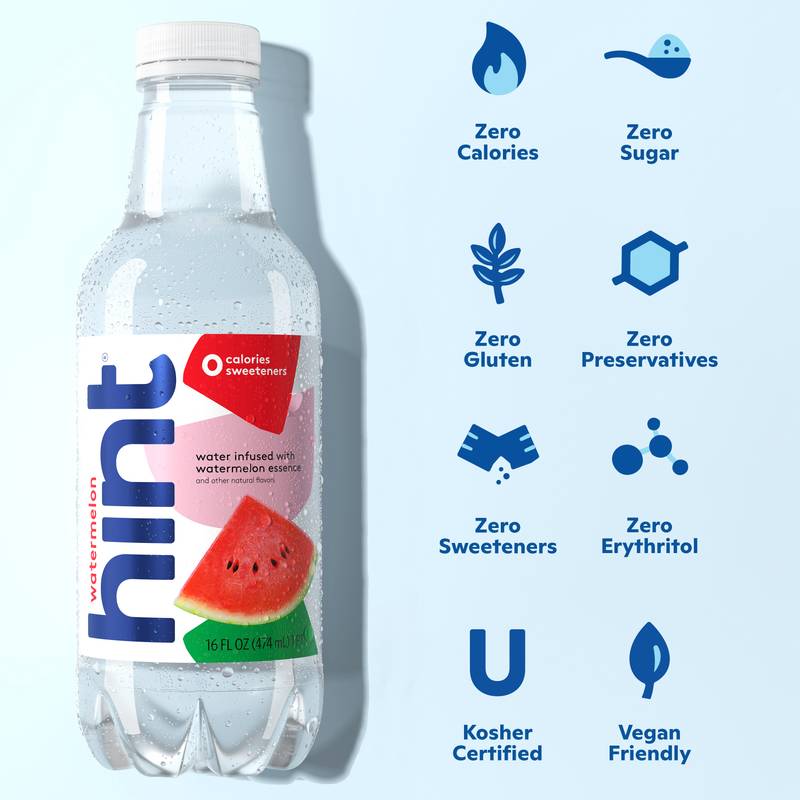 Hint Watermelon  Water 16oz Btl