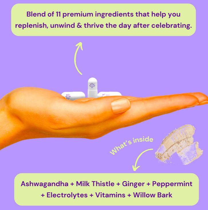 Post-Celebration Wellness Vitamins - Packs (4 pills)