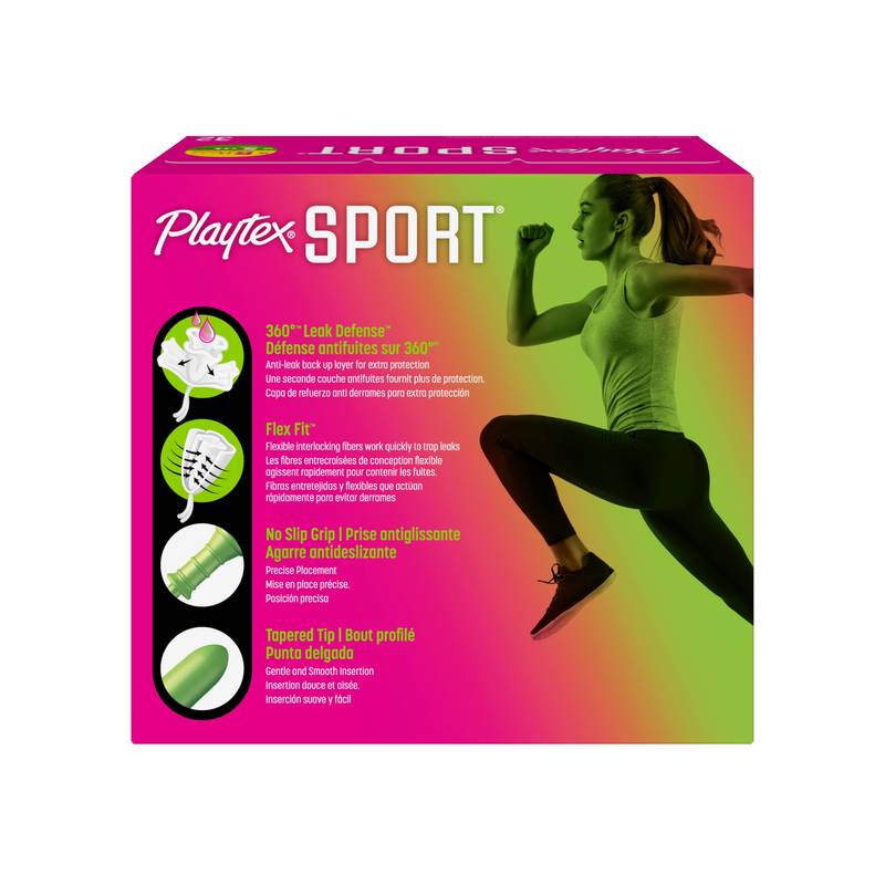 Playtex Sport Regular/Super Multi-Pack Unscented Tampons 32 Count