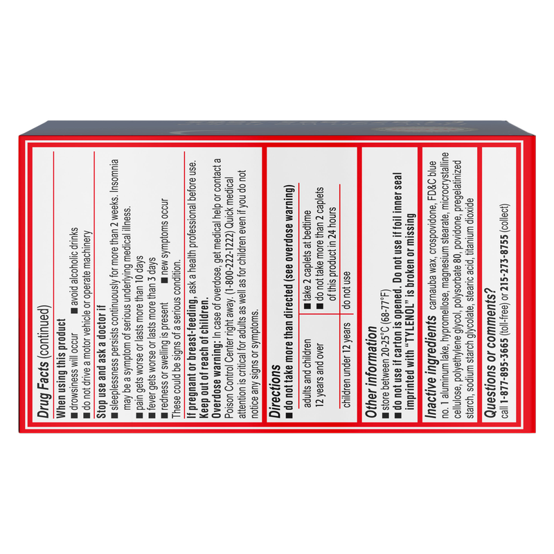 Tylenol PM Extra Strength Caplets, 100 Count