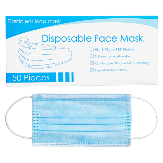 Disposable Face Masks 50ct