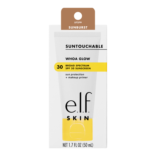 E.l.f. SKIN Suntouchable Whoa Glow Sunscreen & Primer, Sunburst, SPF 30, 1.7 Fl Oz